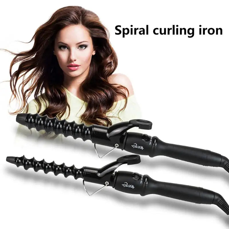 Hair Curlers Wave Spiral Electric Professional Ceramic Curling Iron