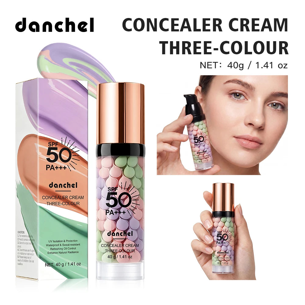Three Color Cream Concealer Brightening Cream Liquid Concealer