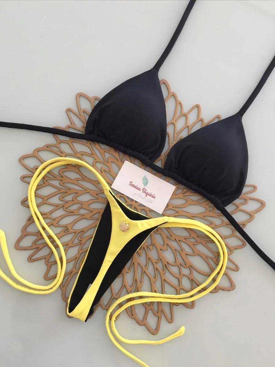 Sexy Micro Bikini Set Swimsuit Thong
