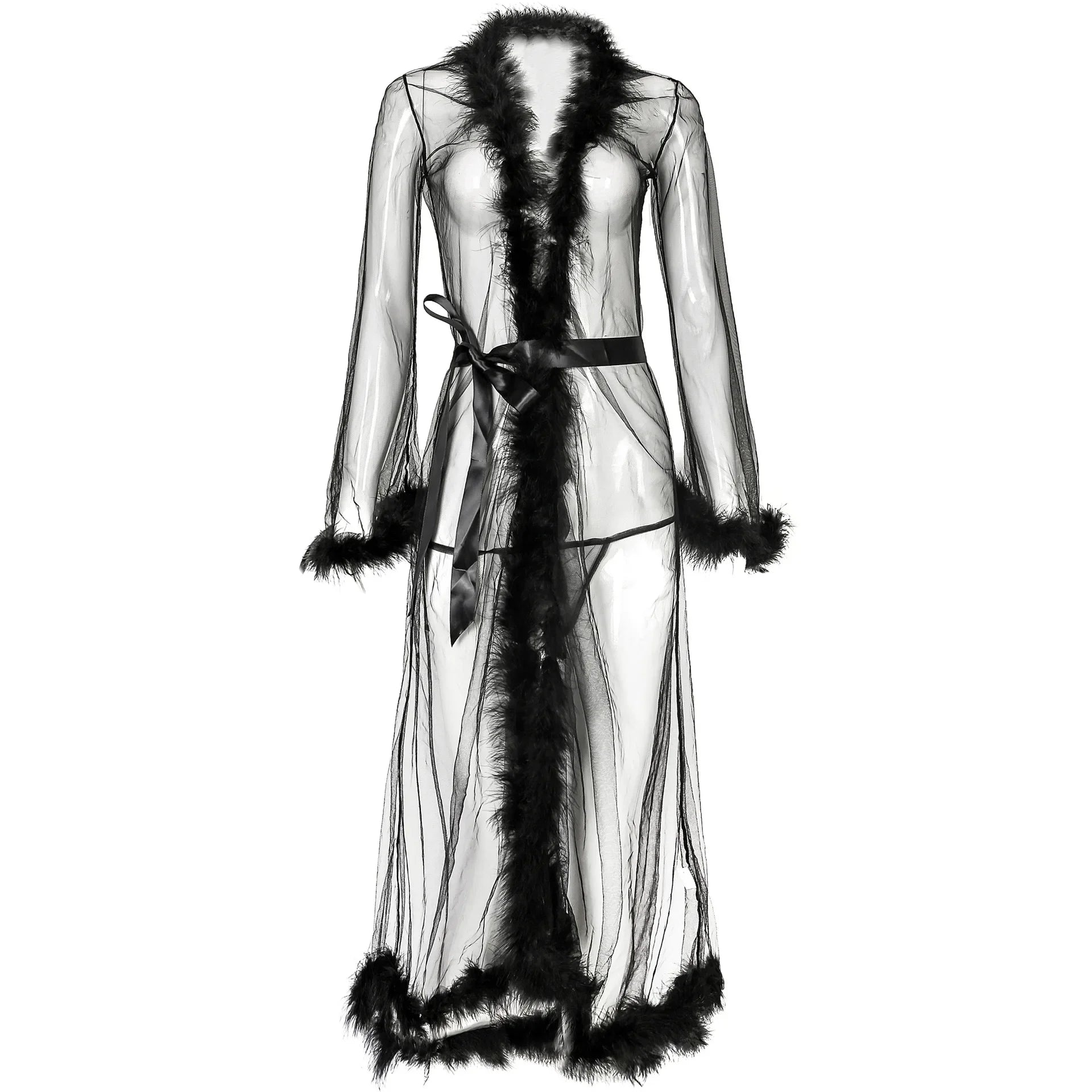 Sexy Chemise See Through Nightgown Robe