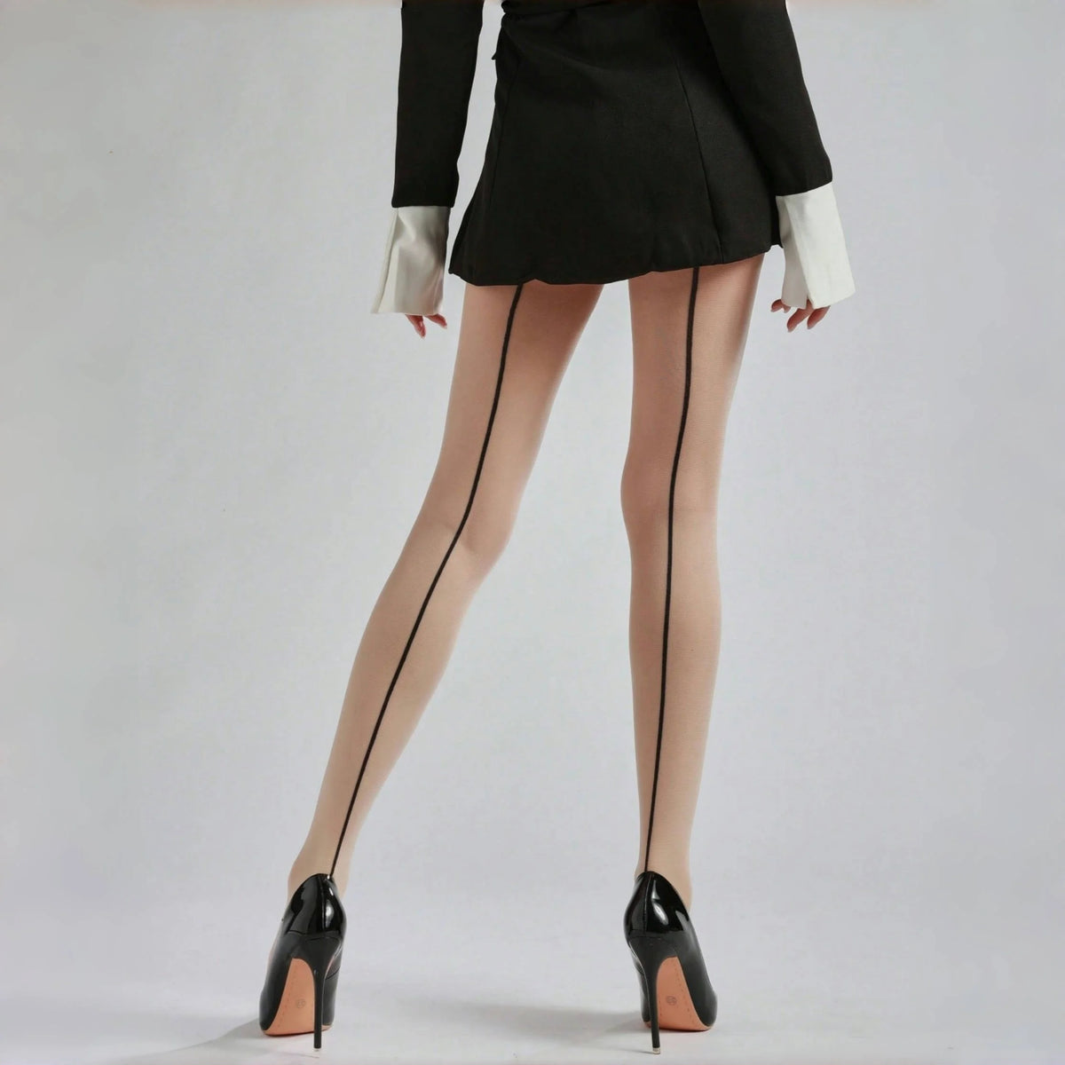 Back Vertical Line Pantyhose