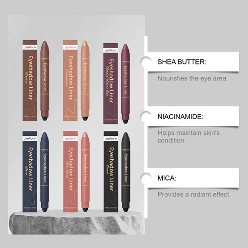 2in1 Eyeliner Pen Smudge Proof Waterproof Formula