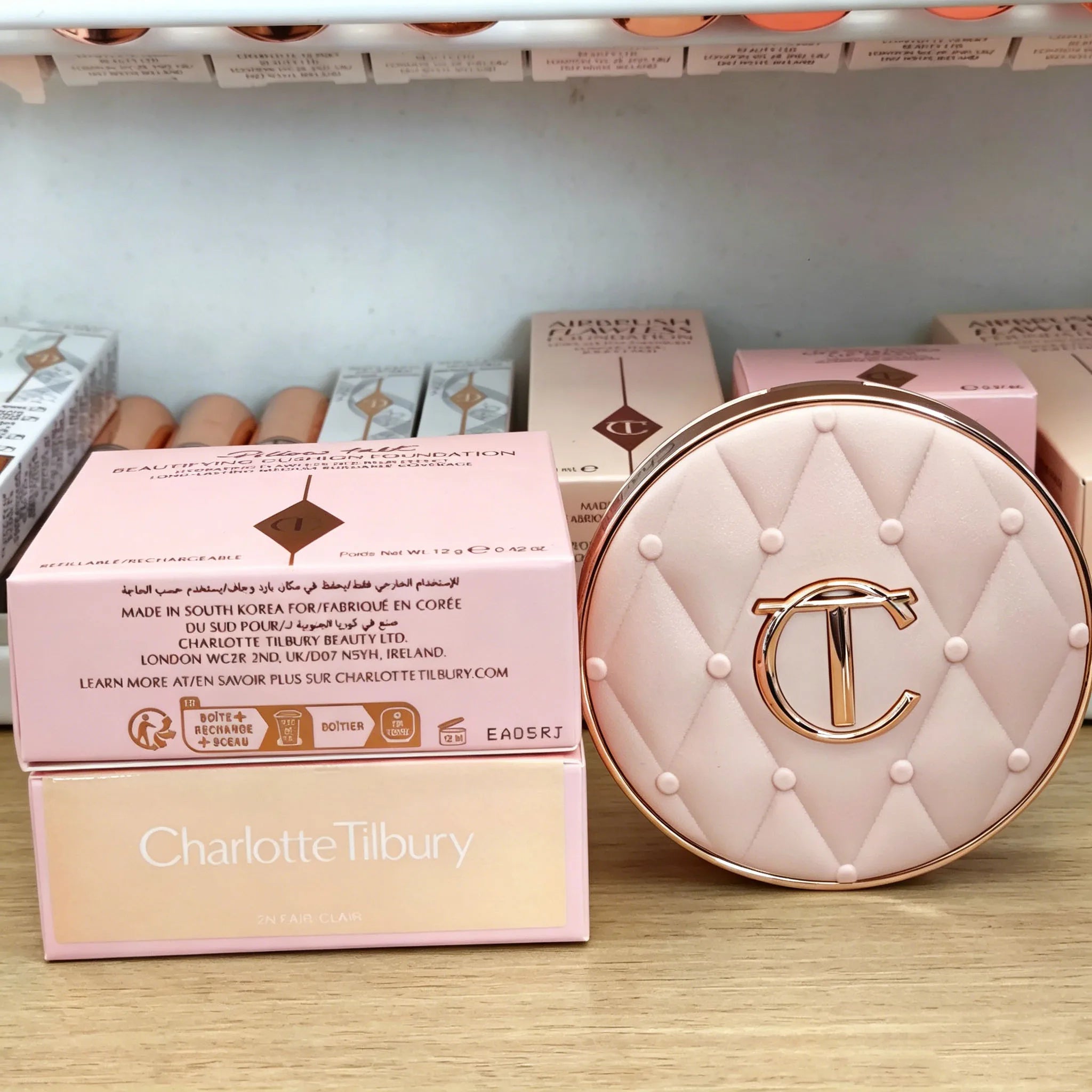 Charlotte Tilbury CT Base Makeup Cushion By The Pillow Long-lasting Concealer