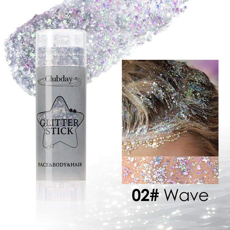 Face Body Sequins Glitter Gel Stick Hair Painting