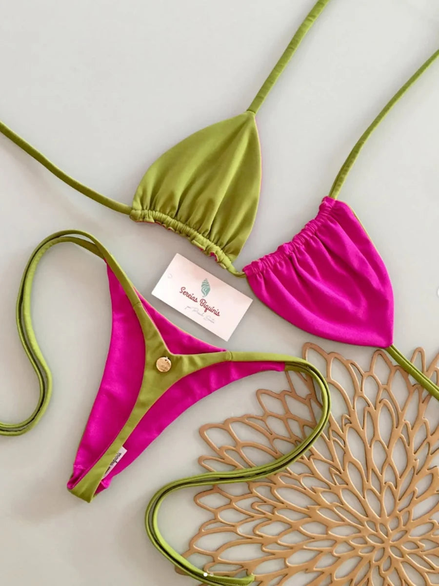 Sexy Micro Bikini Set Swimsuit Thong