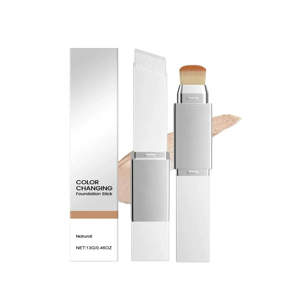 2-in-1 Foundation Stick  Color Changing For All Skin Types Base Makeup