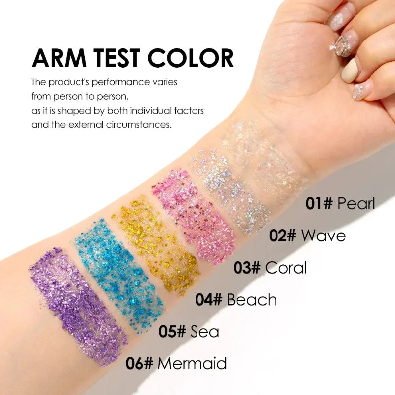 Sparkling Sequins Glitter Gel Stick for Face and Body