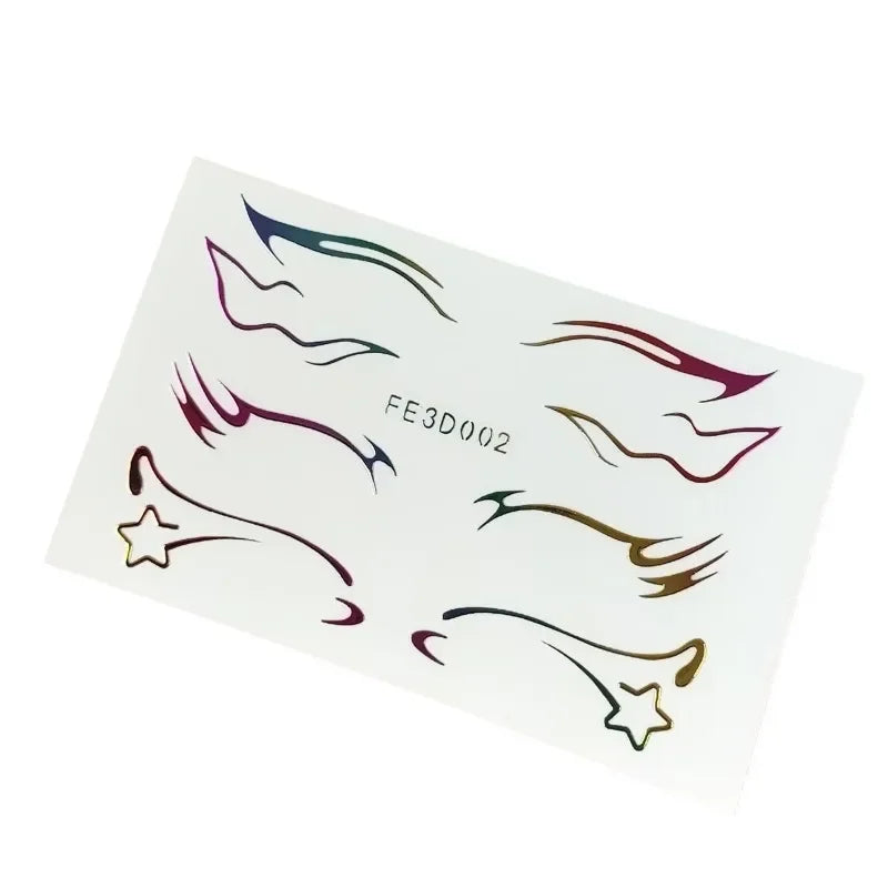 Decoration Stickers Laser Eye Eyeliner Eyebrows Decals
