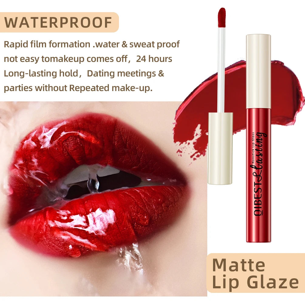 12pcs/set Matte Lip Gloss Waterproof Lasting Liquid Lipstick