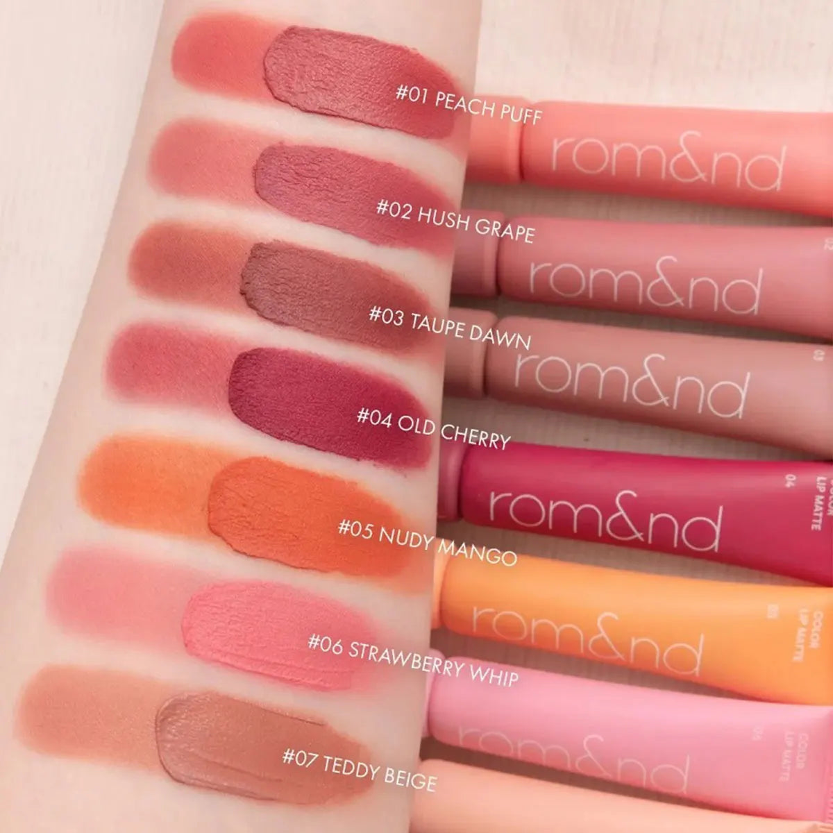 COLOR LIP MATTE,Mousse-Like,Lightweight Non-Drying,Blurring Lip Line,Korean Cosmetic