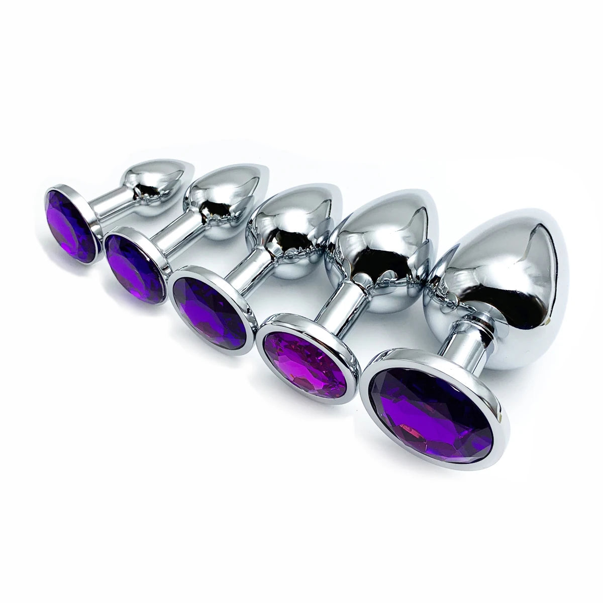 Metal Anal Plug Jewelry Base Beginner To Expert 5 Size Butt Plug