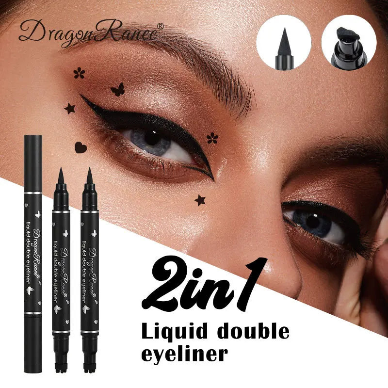 2 IN 1 Eyeliner Stamp Long-Lasting Waterproof