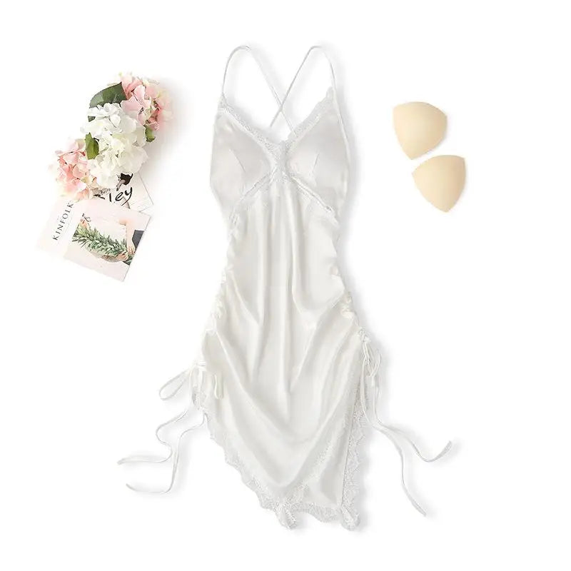 Sexy Gown Womens Lace Strap Sleep Dress