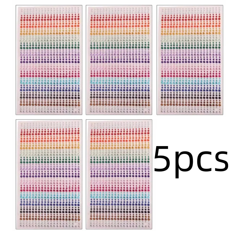 Diamond Stickers Colorful Sparkling 3D Jewelry for Face and Body