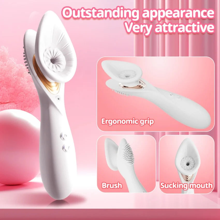 Vacuum Sucking Vibrator Massager For Women 2 In 1 Sex Machine Clitoral Stimulator