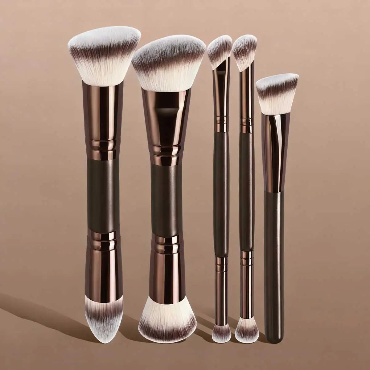 4/5/6/10/18pcs Professional Makeup Brush Set, Dual-Ended