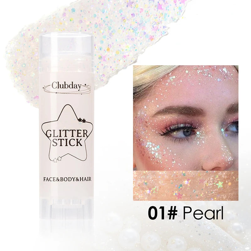 Face Body Sequins Glitter Gel Stick Hair Painting