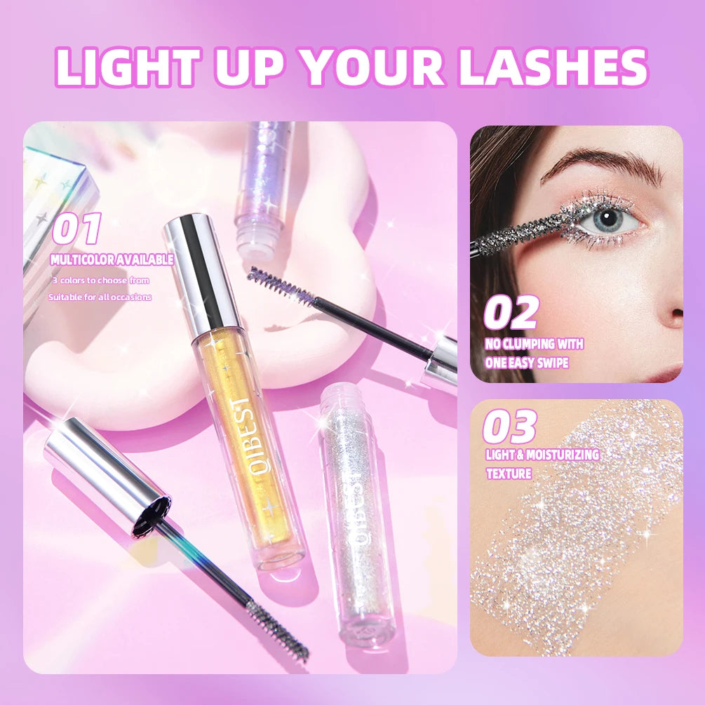 Diamond Glitter Mascara Long Lasting Quick Dry