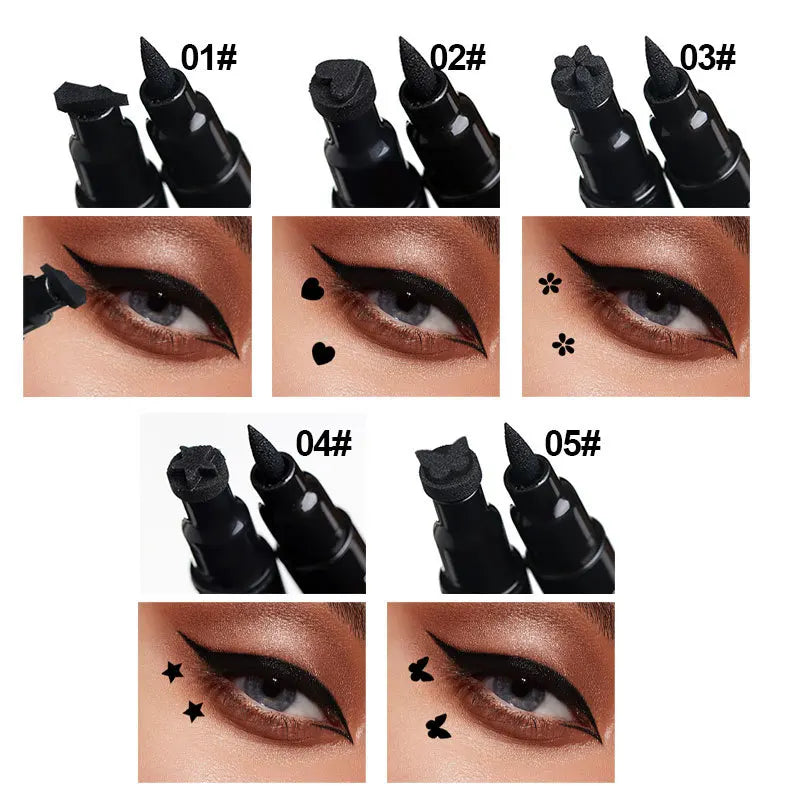 2 IN 1 Eyeliner Stamp Long-Lasting Waterproof